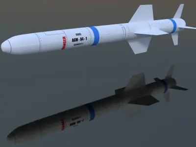 AGM84E SLAM Low-poly 3D model