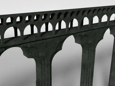Aqueduct Section Low-poly 3D model