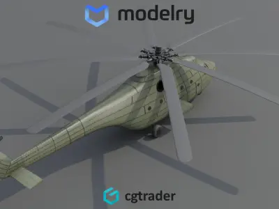 Heavy Lift Helicopter 3D model