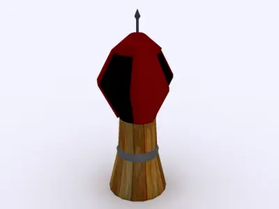 Low poly Defence Tower Free low-poly 3D model