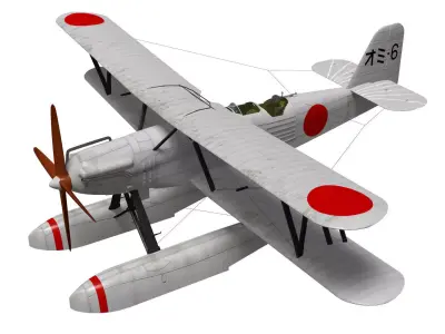 Kawanishi E7K1 Alf 3D model