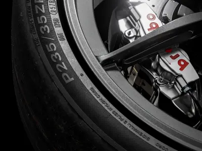 Hoosier R7 235 35 ZR19 3D model