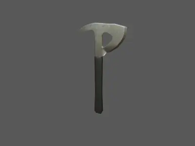 Fire Axe - one handed Low-poly 3D model