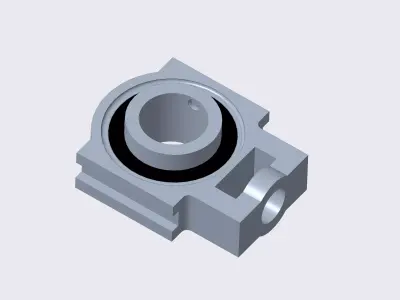Ball Bearing Cast Iron Take-Ups Free 3D model