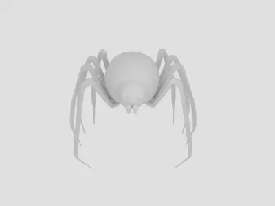 Sphere Strip Spider Low-poly 3D model