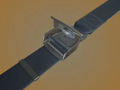 Aviation Seat belt 3D model