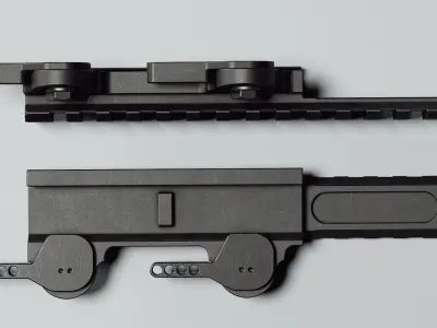 Picatinny Riser LT101 - Replica Low-poly 3D model