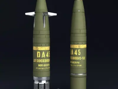 M982 Excalibur  High-Quality Game-Ready 3D Model Low-poly 3D model