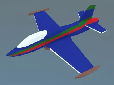 Air craft mb-339 Free low-poly 3D model