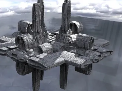 Space station 5  3D model