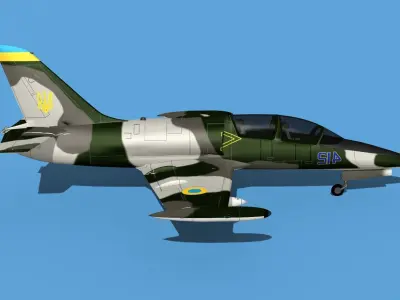 Aero Vodochody L-39C Albatross Ukraine 2 3D model