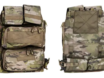 CRYE PRECISION ZIPON 2 POUCH PANEL Low-poly 3D model