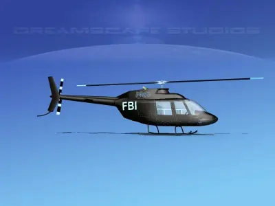 Bell 206 FBI 3D model