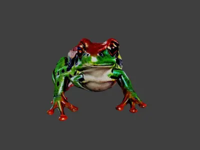 Frog Animal Low-poly 3D model