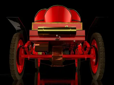 Stanley Steam Car 3D model
