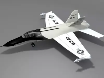 Northrop YF 17 Cobra Low-poly 3D model