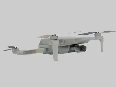 Low Poly Drone DJi Mavic mini Low-poly 3D model
