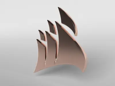 Corsair Logo v1 005 Free low-poly 3D model