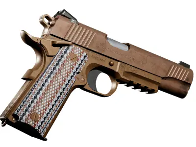 COLT M45A1 1911 PISTOL Low-poly 3D model