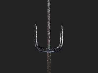 Fantasy War - Ninja Sai Low-poly 3D model