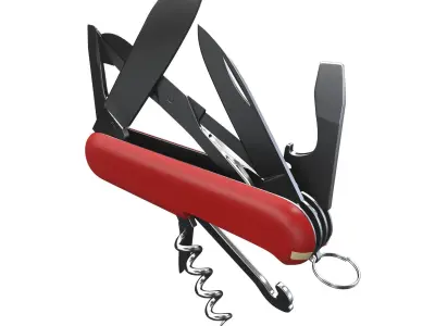 Victorinox Climber 1 3703  Open 3D model 3D model