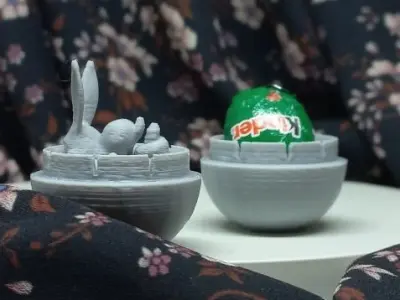 Easter Egg Prank EASY Print in Place Game for commercial use 3D print model