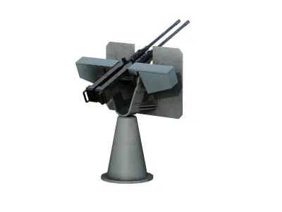 50 Caliber Machine Gun 3D model