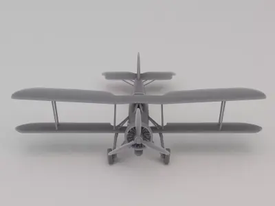 Fairey Swordfish Torpedo Bomber United Kingdom WWII 1938 3D print model