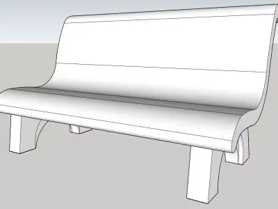 Bench 3D print model