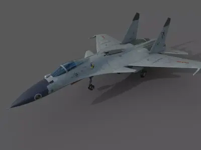 Shenyang J-15 Low-poly 3D model