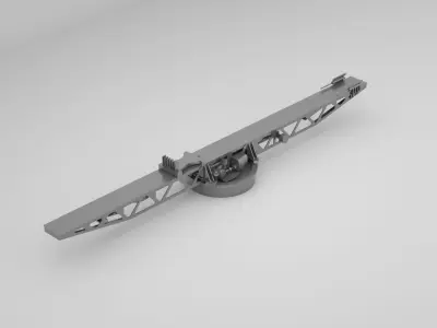 Plane Launch Pad 2 - World War 2 Battleship 3D model