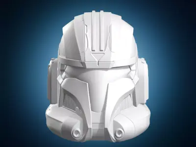 Sci-Fi Trooper Helmet Miniature 3D print model