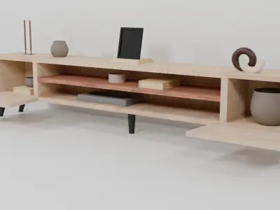 TV Stand 3d Model Free 3D model