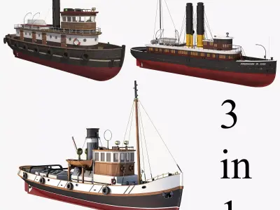 Tugboat Collection 3D model