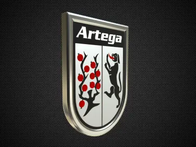 artega logo 3D model