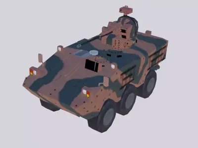 Iveco Guarani VBTP MR UT-30 EB Low-poly 3D model