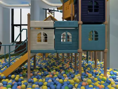 Playroom with Playground 3D model