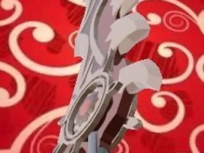 Stylized Crimson Sword low-poly game ready Low-poly 3D model