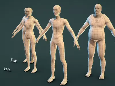 Base Mesh Pack - Shape Base Mesh Low-poly 3D model