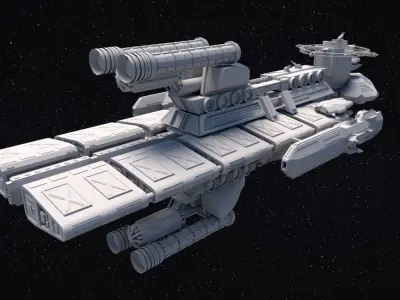 Sci-fi Space Craft Galactic 3D model