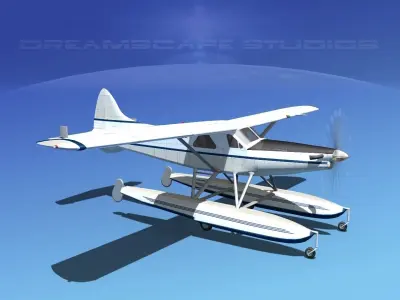 DeHavilland DHC-2 Turbo Beaver V09 3D model