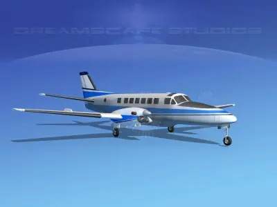 Beechcraft B99 Corporate 4 3D model