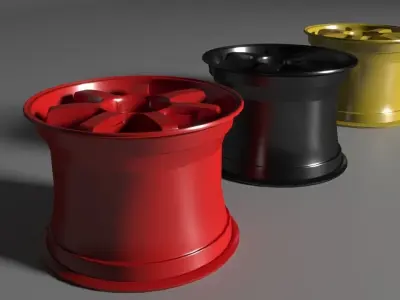 painted Rims 3D model