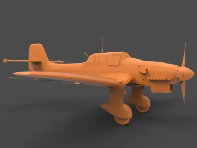 Junkers Ju 87 3D print model