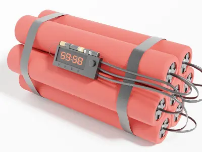 Dynamite bombs Free 3D model