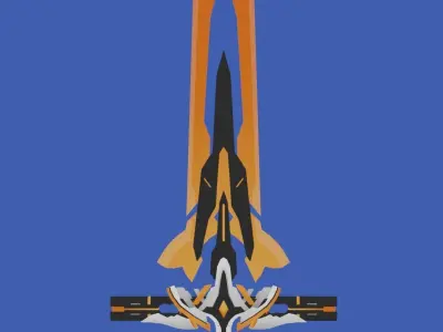 Honkai Impact 3rd Cleaver Of Shamash Low-poly 3D model