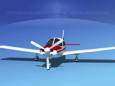 Piper Cherokee Six 300 V01 3D model