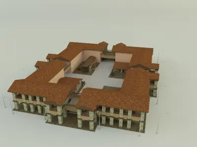 Passenger hotel 3d 3D model