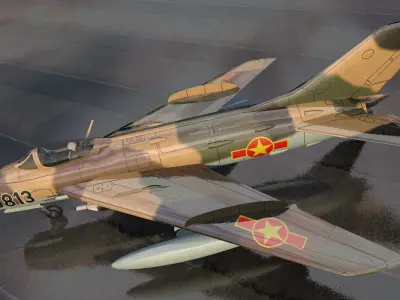 Mikoyan-Gurevich MIG-19 Farmer 3D model
