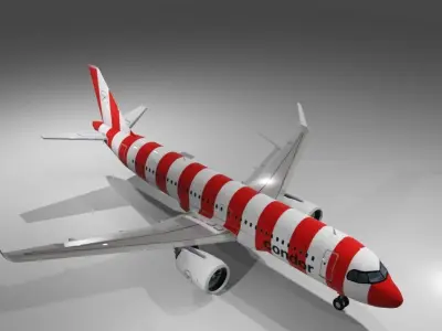 Condor airlines airbus a320neo 3d model Low-poly 3D model
